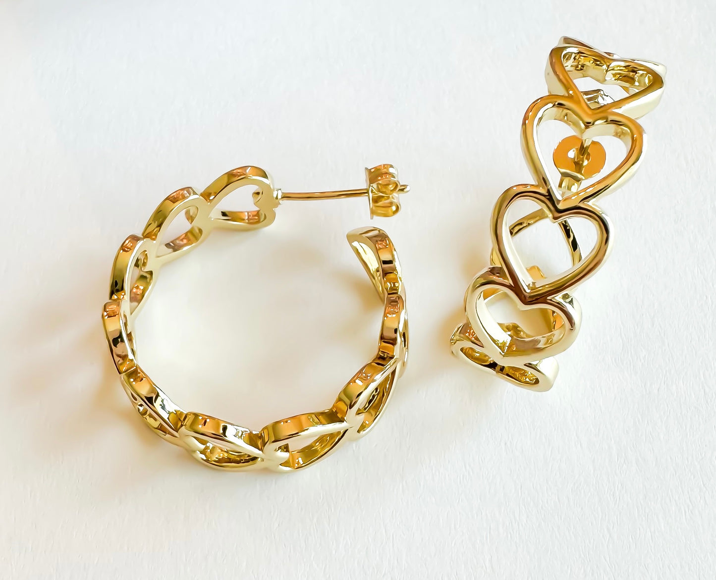 Heart Hoop Earrings