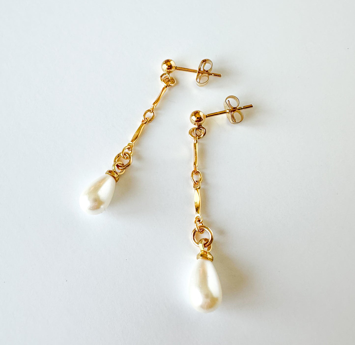 Small Pearl Drop Earrings