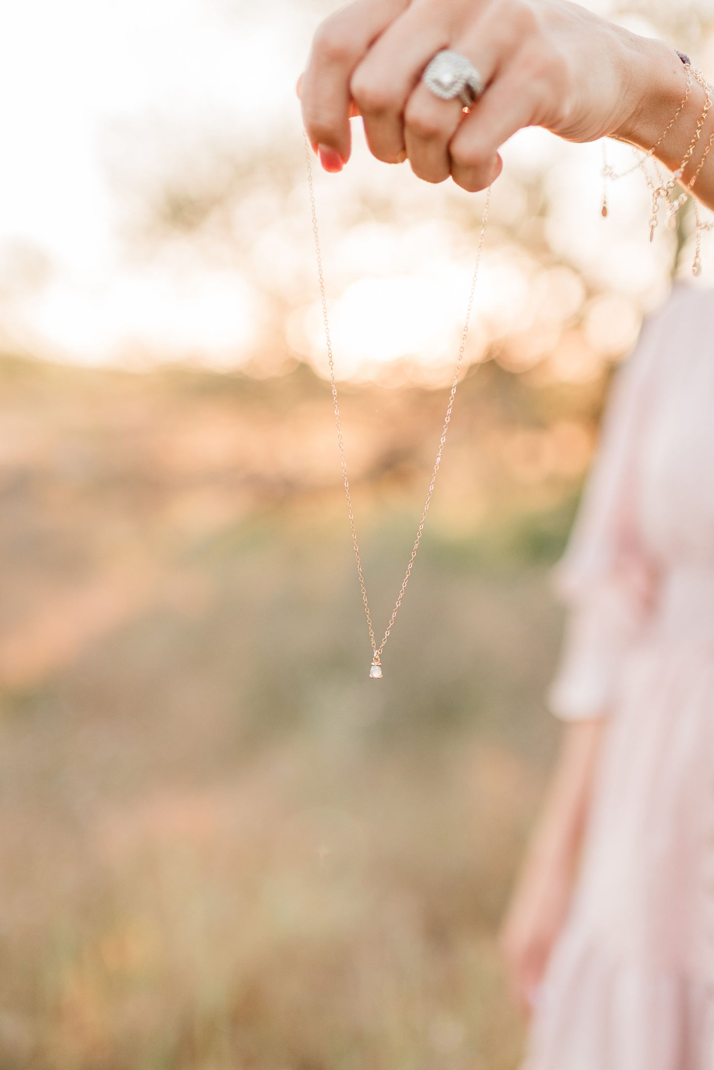 The Opal Drop Necklace